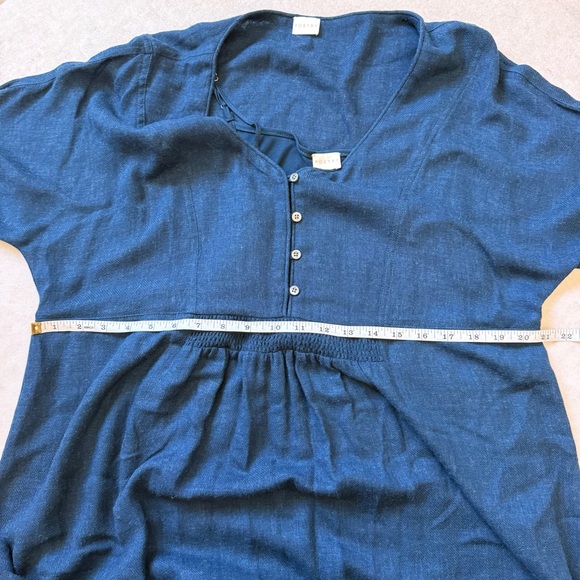 Poetry Wool Blend Smocked Midi Dress US 14 NWOT - Picture 7 of 9